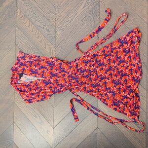 FRENCH CONNECTION | Red Floral Dress | Size 0